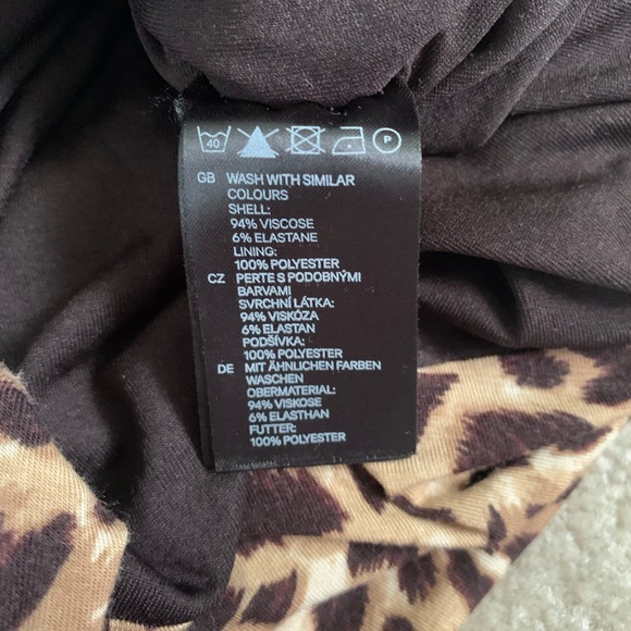 Mango Leopard Print Ruched Mesh Bodycon Mini Dress - Picture 5 of 6